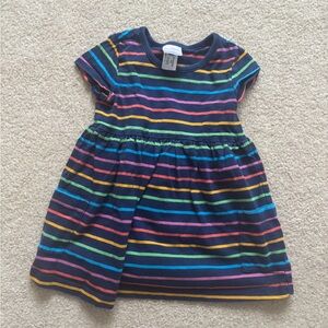 Hanna Andersson Multicolor Striped Kids Dress
